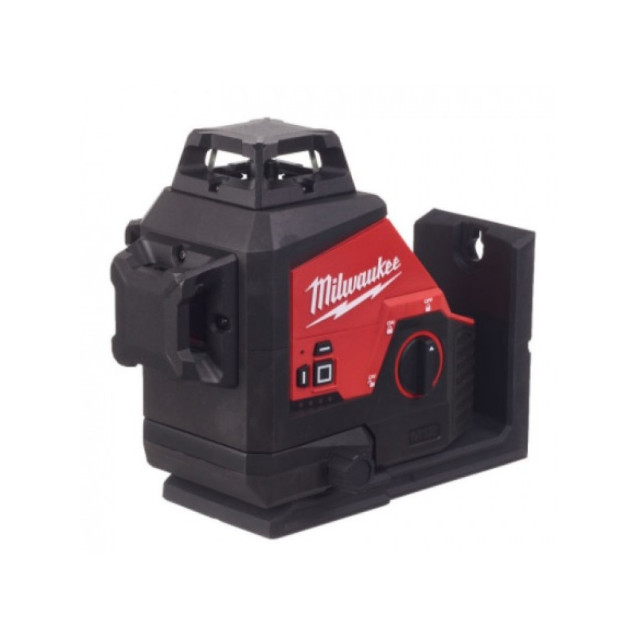 Аккумуляторный лазерный нивелир M12 3PL-0C Вращение 330˚ с зелёным лучом MILWAUKEE