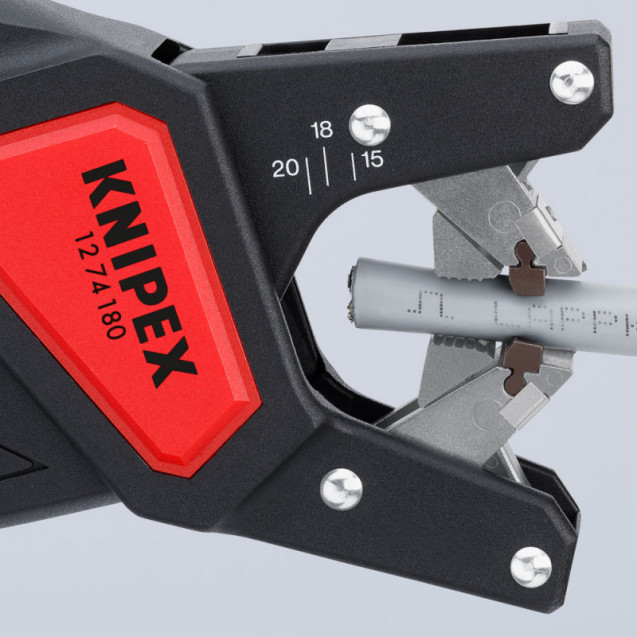 Автоматический инструмент для снятия изоляции с круглых кабелей KNIPEX 12 74 180 SB