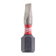Біта SHOCKWAVE MILWAUKEE, SL0,6x4,5, 25мм, (2шт)