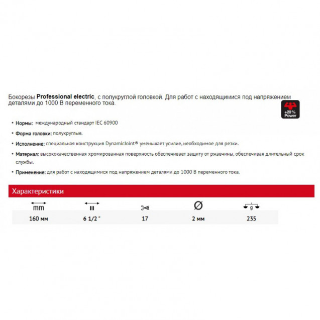 Бокорезы Z 12 1 06 160 мм Professional electric WIHA 43335 Бокорезы Z 12 1 06 160 мм Professional electric WIHA 43335