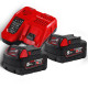 Энергокомплект M18 NRG-502С (В5 2шт; з/у M12-18FC) MILWAUKEE