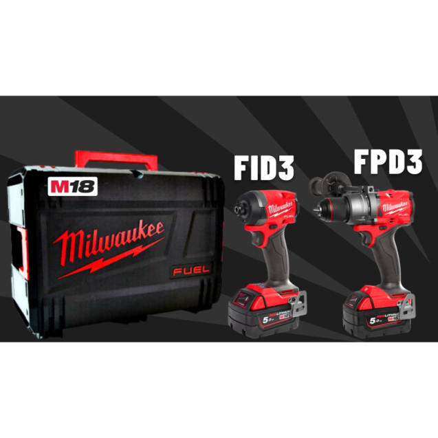 Набор аккумуляторных инструментов M18 FPP2A3-502X MILWAUKEE Набор аккумуляторных инструментов M18 FPP2A3-502X MILWAUKEE