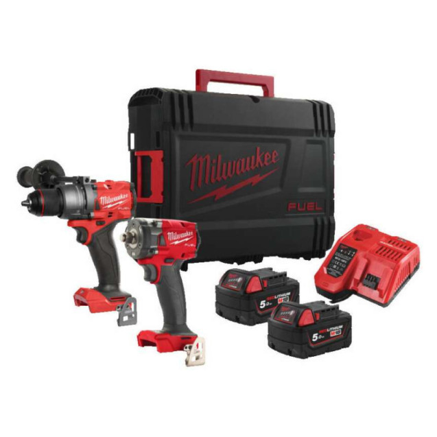 Набор аккумуляторных инструментов M18FPP2B3-502X MILWAUKEE Набор аккумуляторных инструментов M18FPP2B3-502X MILWAUKEE