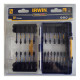 Набор бит IMPACT PRO 22шт, 1/4" 57мм PH1x2/PH2x4/PH3x1/Pz1x2/Pz2x5/Pz3x1/T20x4/T30x3, IRWIN