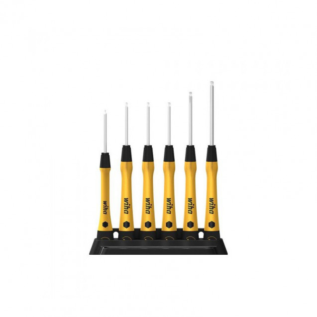 Набор микроотвёрток PicoFinish ESD TORX®, с держателем, 6 шт Набор микроотвёрток PicoFinish ESD TORX®, с держателем, 6 шт