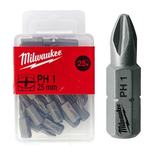 Насадка Milwaukee PH2 25мм (25 шт) Насадка Milwaukee PH2 25мм (25 шт)