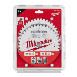 Пильный диск для циркулярной пилы 165X20X40T/40T (2 ШТ.) - MILWAUKEE 4932492433 Пильный диск для циркулярной пилы 165X20X40T/40T (2 ШТ.) - MILWAUKEE 4932492433