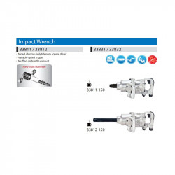 Пневматический гайковерт 1 2440 Нм удлиненный вал KING TONY 33832-180 Пневматический гайковерт 1 2440 Нм удлиненный вал KING TONY 33832-180