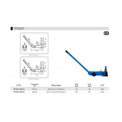 Пневмогидравлический домкрат 25/10т Пневмогидравлический домкрат 25/10т
