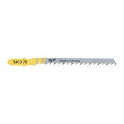 Полотна для лобзика T244D 75мм (5 шт) MILWAUKEE Полотна для лобзика T244D 75мм (5 шт) MILWAUKEE