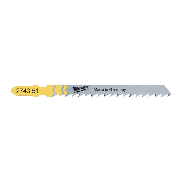 Полотна   для лобзика T101D MILWAUKEE, 75мм/ крок зуба 4мм, (5шт), (деревина, чистий різ)