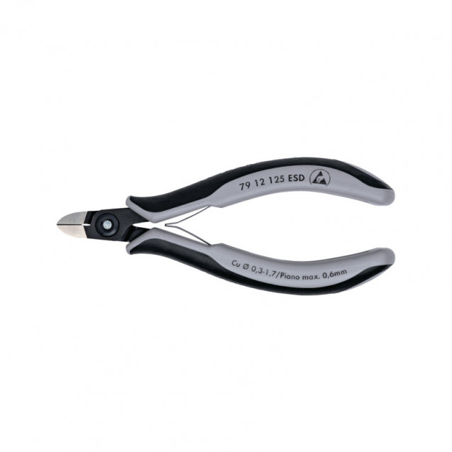 Прецизійні кусачки бокові для електроніки KNIPEX 79 12 125 ESD
