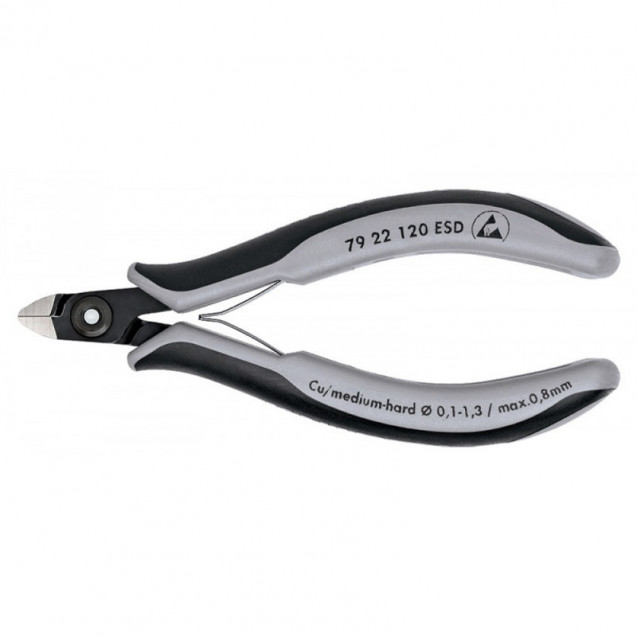 Прецизійні кусачки бокові для електроніки KNIPEX 79 22 120 ESD