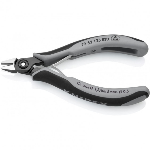 Прецизійні кусачки бокові для електроніки KNIPEX 79 52 125 ESD Прецизійні кусачки бокові для електроніки KNIPEX 79 52 125 ESD