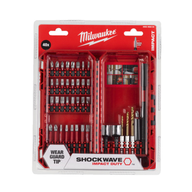 Набор бит для шуруповерта Milwaukee SHOCKWAVE ( 40 предмета) Набор бит для шуруповерта Milwaukee SHOCKWAVE ( 40 предмета)