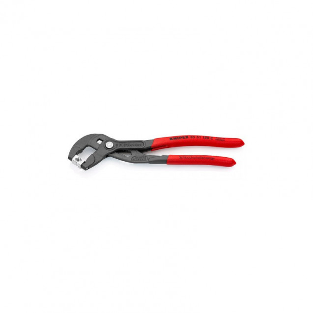Щипцы для хомутов от шлангов, фосфатированные, серого цвета 180мм Knipex 85 51 180 C