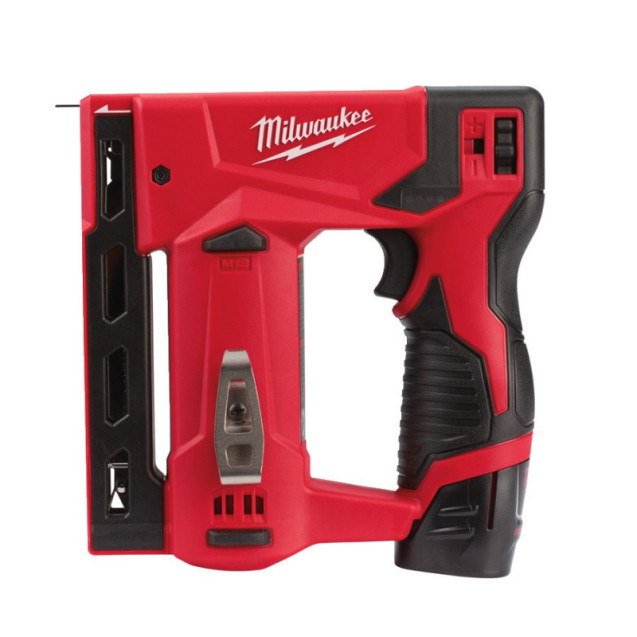 Степлер акумуляторний MILWAUKEE, M12 BST-202X (+ заряд.пристрій, 2 акум.X 2Аг,   HD кейс)