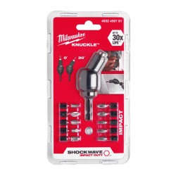 Набір біт SHOCKWAVE MILWAUKEE з насадкою   Knuckle (11шт) Набір біт SHOCKWAVE MILWAUKEE з насадкою   Knuckle (11шт)
