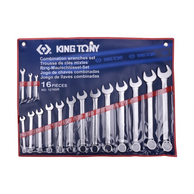 Набор ключей комби дюймовых 16шт.(1/4" - 1-1/4")