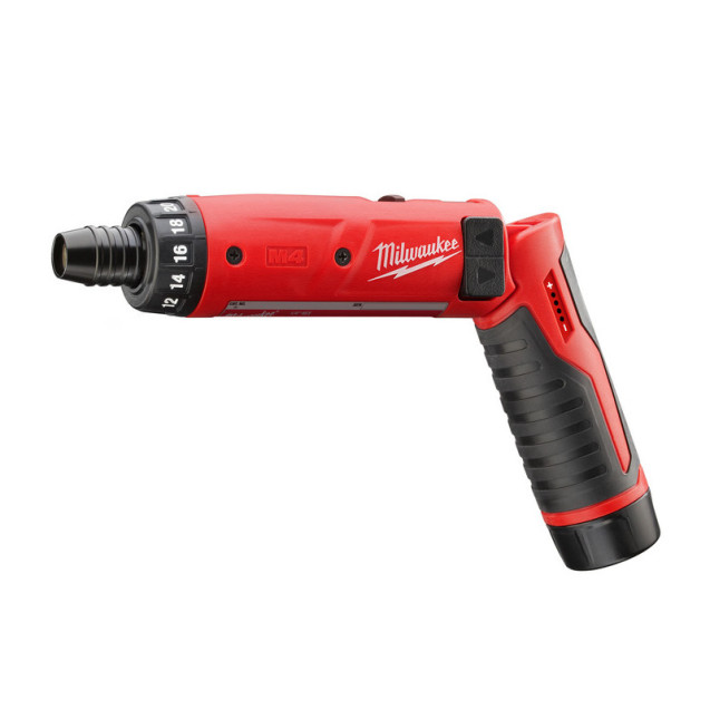 Аккумуляторная отвертка, крут. мом. 5 Нм, MILWAUKEE M4 D-202B 4933440475
