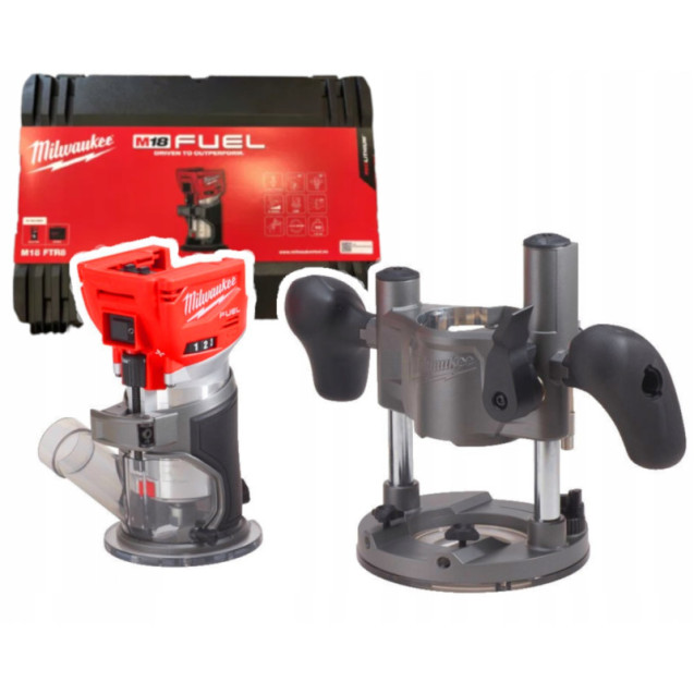 Фрезер кромкувальний акумулятрний MILWAUKEE, M18 FTR8-0X, цанга 6/8мм
