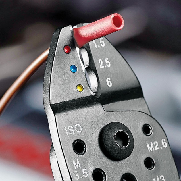Кліщі універсальні для опресовки та зачистки KNIPEX 97 22 240 Кліщі універсальні для опресовки та зачистки KNIPEX 97 22 240