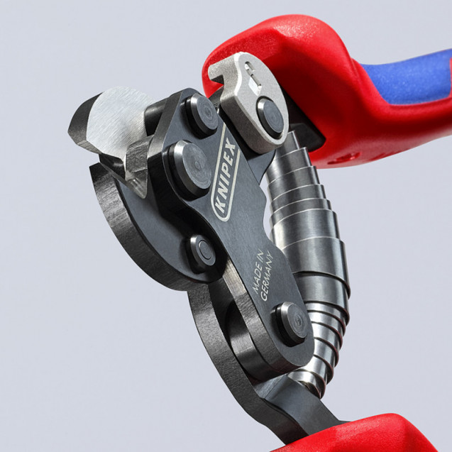 Ножиці для різання особливо міцного дротяного троса 160мм, KNIPEX 95 62 160 TC Ножиці для різання особливо міцного дротяного троса 160мм, KNIPEX 95 62 160 TC