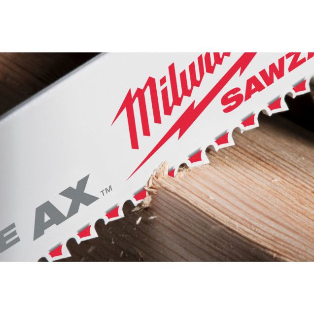 Полотно для шаб. пили AX FANG TIP MILWAUKEE, 230мм/ крок зуба 5,0мм, (5шт), (деревина з цвяхами)
