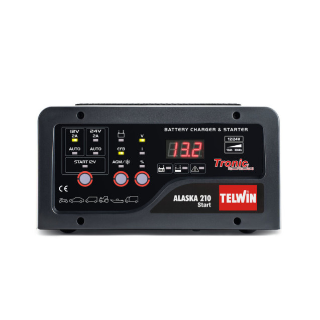 Пуско-зарядное устройство Telwin ALASKA 210 START 230V 12-24V Пуско-зарядное устройство Telwin ALASKA 210 START 230V 12-24V