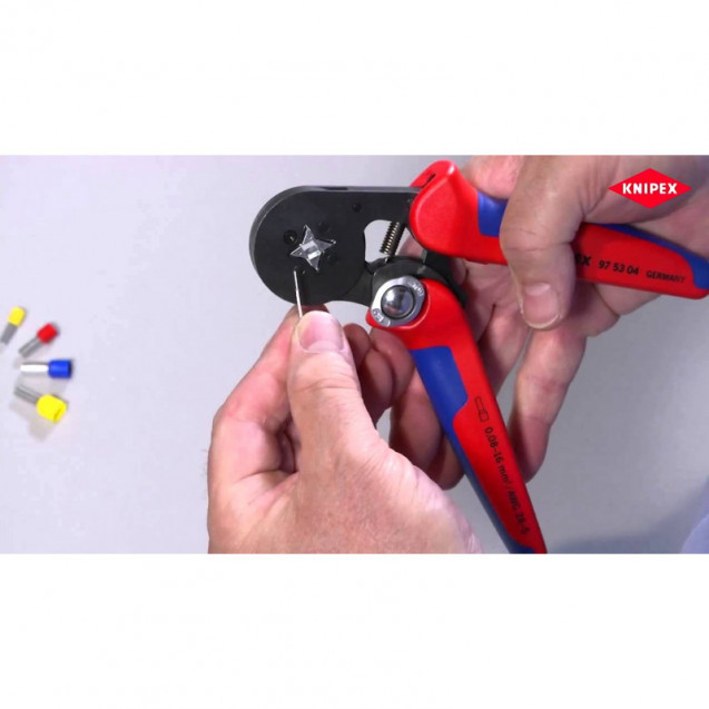 Інструмент для обжиму контактних гільз з автоналаштуванням KNIPEX 97 53 04 Інструмент для обжиму контактних гільз з автоналаштуванням KNIPEX 97 53 04