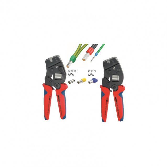 Інструмент для обжиму контактних гільз з автоналаштуванням KNIPEX 97 53 08 Інструмент для обжиму контактних гільз з автоналаштуванням KNIPEX 97 53 08