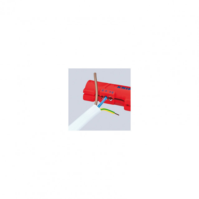 Инструмент для удаления оболочек с плоского и круглого кабеля KNIPEX 16 64 125 SB Инструмент для удаления оболочек с плоского и круглого кабеля KNIPEX 16 64 125 SB