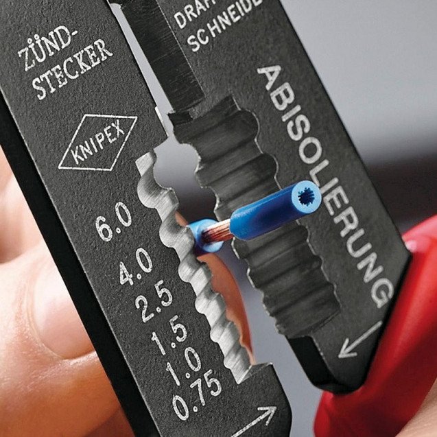 Кліщі універсальні для опресовки та зачистки KNIPEX 97 22 240 Кліщі універсальні для опресовки та зачистки KNIPEX 97 22 240