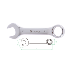 Короткий ключ комбинированный 13mm Короткий ключ комбинированный 13mm