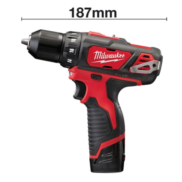 Дриль-шурупокрут MILWAUKEE M12 BDD-202C крутящий момент 30 Нм 4933441915