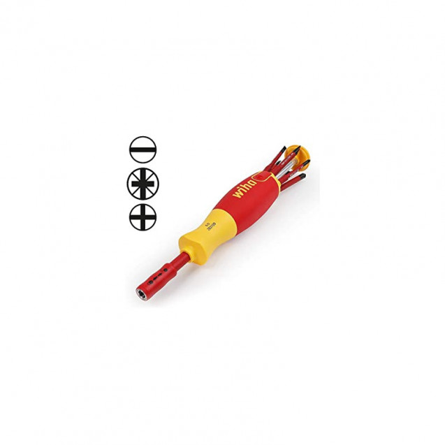 Магазинный держатель LiftUp electric с 6 битами slimBits WIHA 38610