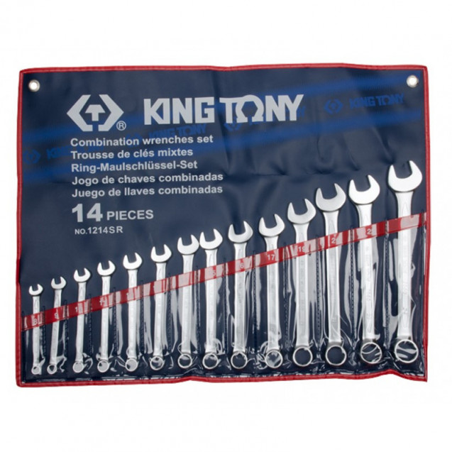 Набор ключей дюймовых 14 шт. KING TONY 1214SR Набор ключей дюймовых 14 шт. KING TONY 1214SR