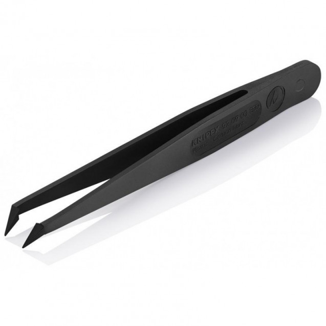 Пинцет для прецизионных работ пластик ESD, black 03