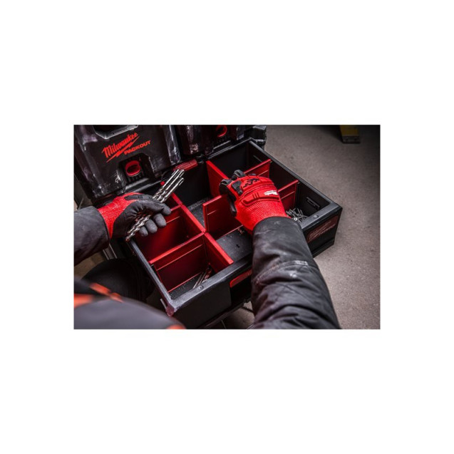Ящик PACKOUT MILWAUKEE з 2-ма висувними відсіками Ящик PACKOUT MILWAUKEE з 2-ма висувними відсіками