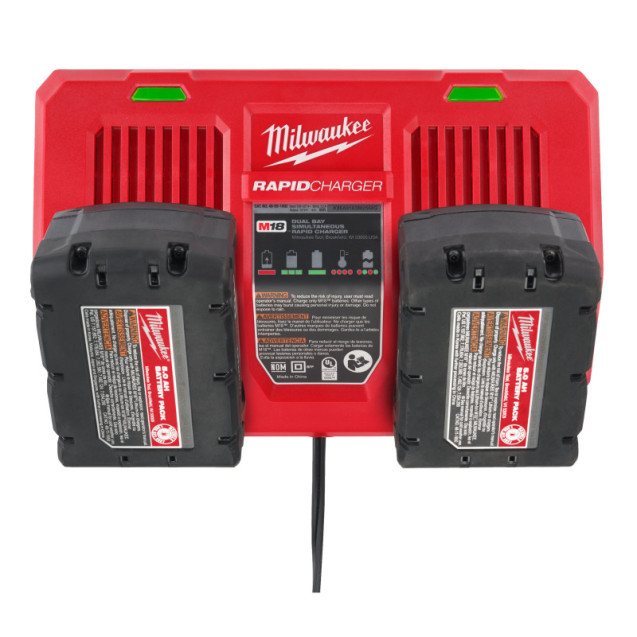 Зарядний пристрій MILWAUKEE, M18 DFC Turbo (для 2х акум. М18) Зарядний пристрій MILWAUKEE, M18 DFC Turbo (для 2х акум. М18)