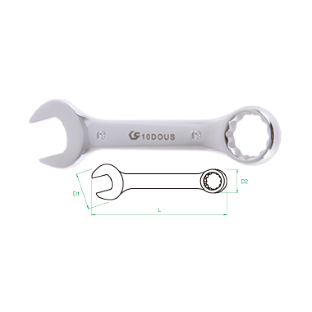 Короткий ключ комбинированный 10mm