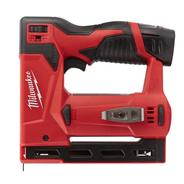 Степлер акумуляторний MILWAUKEE, M12 BST-202X (+ заряд.пристрій, 2 акум.X 2Аг,   HD кейс)