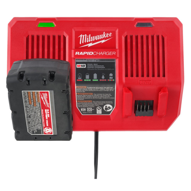 Зарядний пристрій MILWAUKEE, M18 DFC Turbo (для 2х акум. М18) Зарядний пристрій MILWAUKEE, M18 DFC Turbo (для 2х акум. М18)