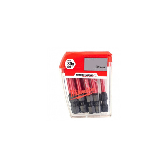 Біта SHOCKWAVE MILWAUKEE, PH2, 50мм, (10шт)