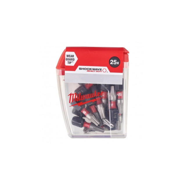 Біта SHOCKWAVE MILWAUKEE, PZ3, 25мм, (25шт)