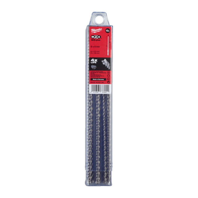 Бур SDS+ MX4 6x215 (10 шт) Бур SDS+ MX4 6x215 (10 шт)