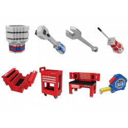 Рекламний набір іграшкових інструментів блок А 8 одиниць Рекламний набір іграшкових інструментів блок А 8 одиниць