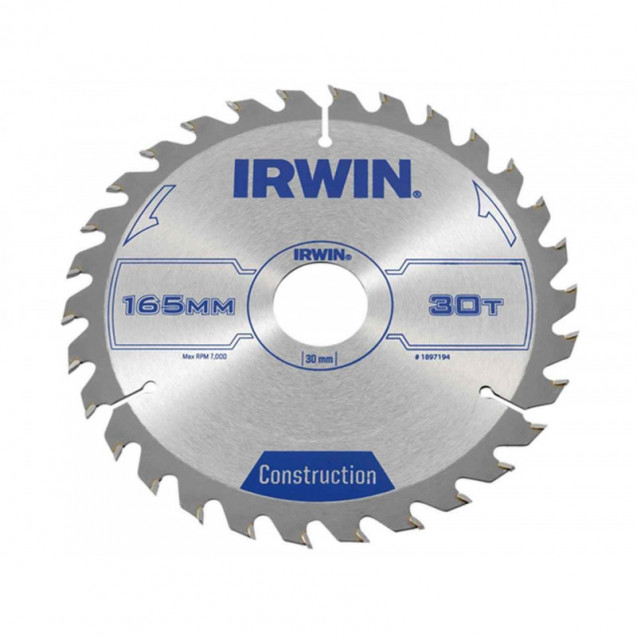 Диск пильный по деревоматериалам IR CSB 165x30Tx30, IRWIN