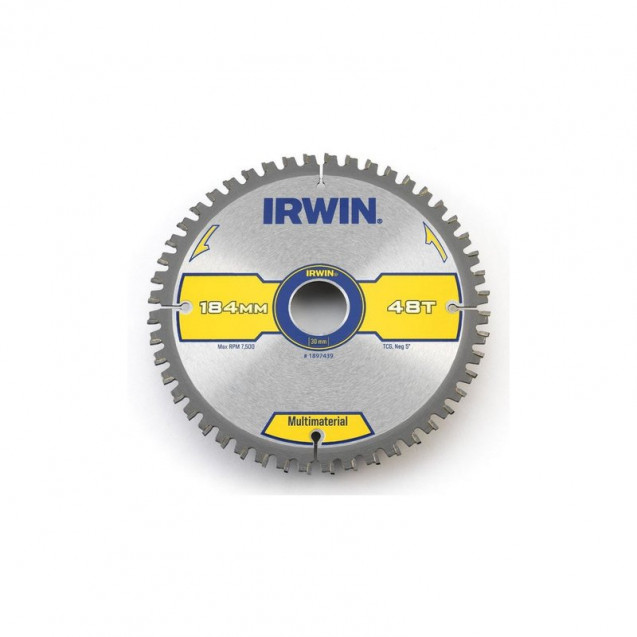 Диск пильный по деревоматериалам MM CSB 184/48T, IRWIN