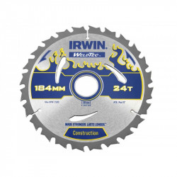 Диск пильный по деревоматериалам Weldtec CSB 184мм/24T/30/20 AR30, IRWIN Диск пильный по деревоматериалам Weldtec CSB 184мм/24T/30/20 AR30, IRWIN